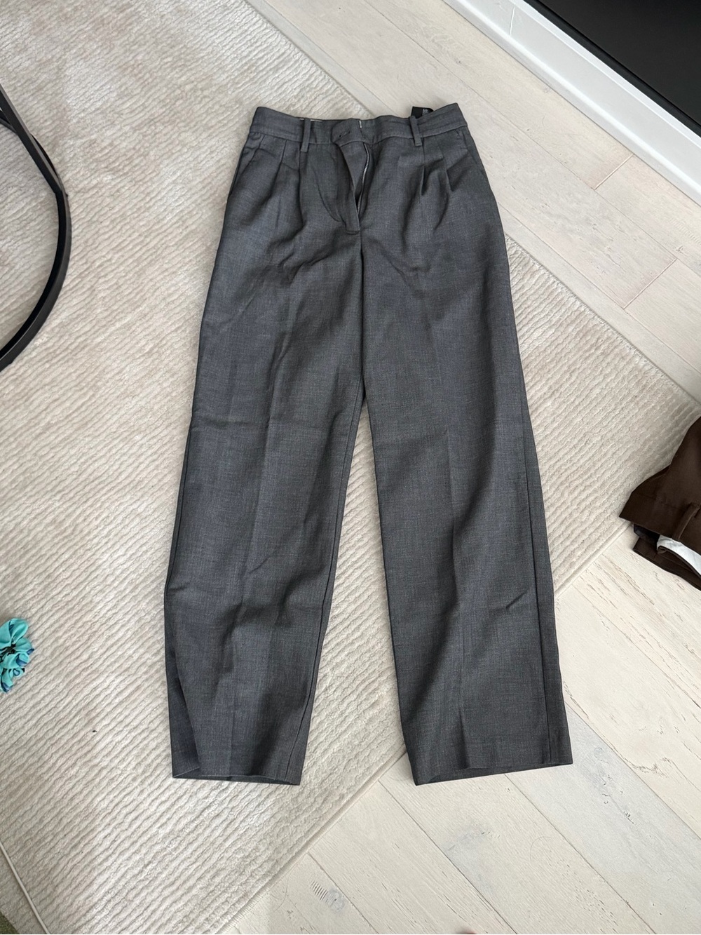 Aritzia Gray Effortless Trousers